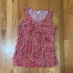 Ruffle front top, small